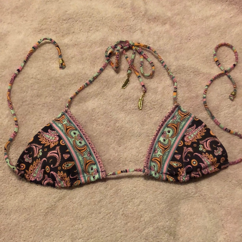 Multi colored bikini top - Size S
